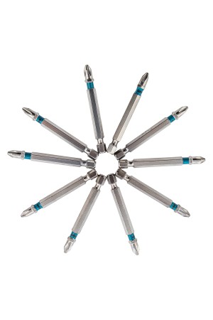 Набор бит РН2 х 70, сталь S2, 10 шт. Gross