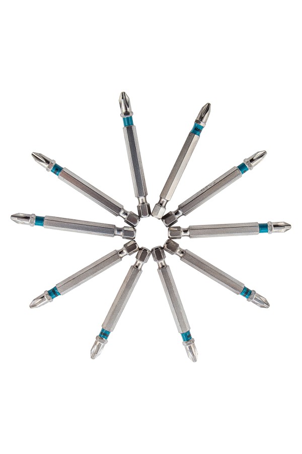 Набор бит РН2 х 70, сталь S2, 10 шт. Gross