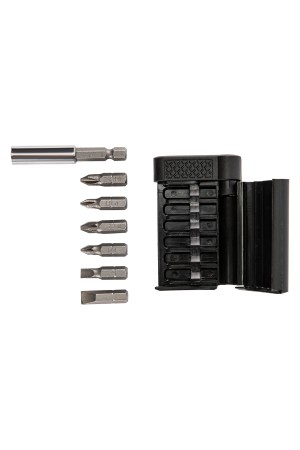 Набор бит, магнитный адаптер для бит, сталь 45Х, 7 предметов, пластиковый кейс Sparta