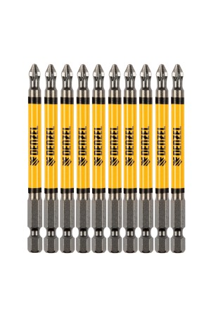 Бита PZ2х90, сталь S2, цилиндр., 10 шт. Е 6,3 Denzel
