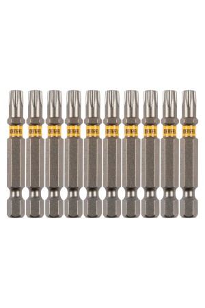 Бита TX 30х50, сталь S2, шестигранный профиль, 10 шт. Е 6,3 Denzel