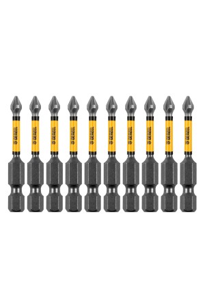 Бита IMPACT, PH1x50 мм, лазерная обработка шлица, сталь S2, 10 шт., Е 6,3 Denzel