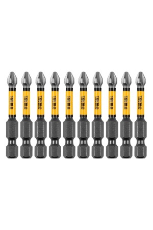Бита IMPACT, PH2x50 мм, лазерная обработка шлица, сталь S2, 10 шт., Е 6,3 Denzel