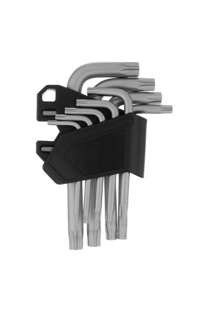 Набор ключей имбусовых Torx-Tempered, TT10-50, CrV, 9 шт. Сибртех