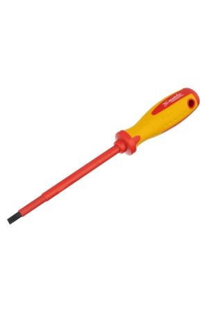 Отвертка Insulated, SL6.5 x 150 мм, CrMo, до 1000 В, двухкомпонентная рукоятка Matrix Professional