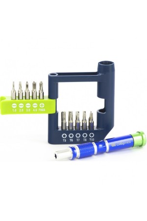 Отвертка для точных работ с набором бит, 21 шт, CrV Сибртех