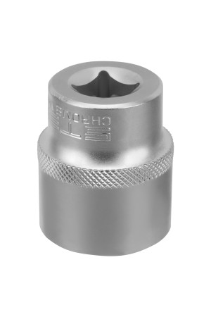 Головка торцевая, 27 мм, двенадцатигранная, CrV, под квадрат 1/2, хромированная Stels