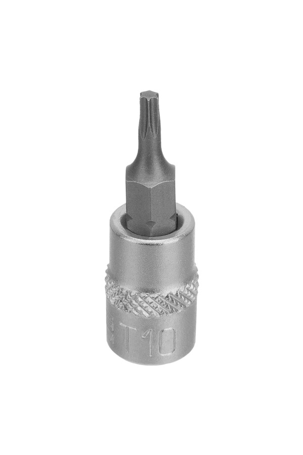 Головка с битой вставкой T10, квадрат 1/4, CrV Stels
