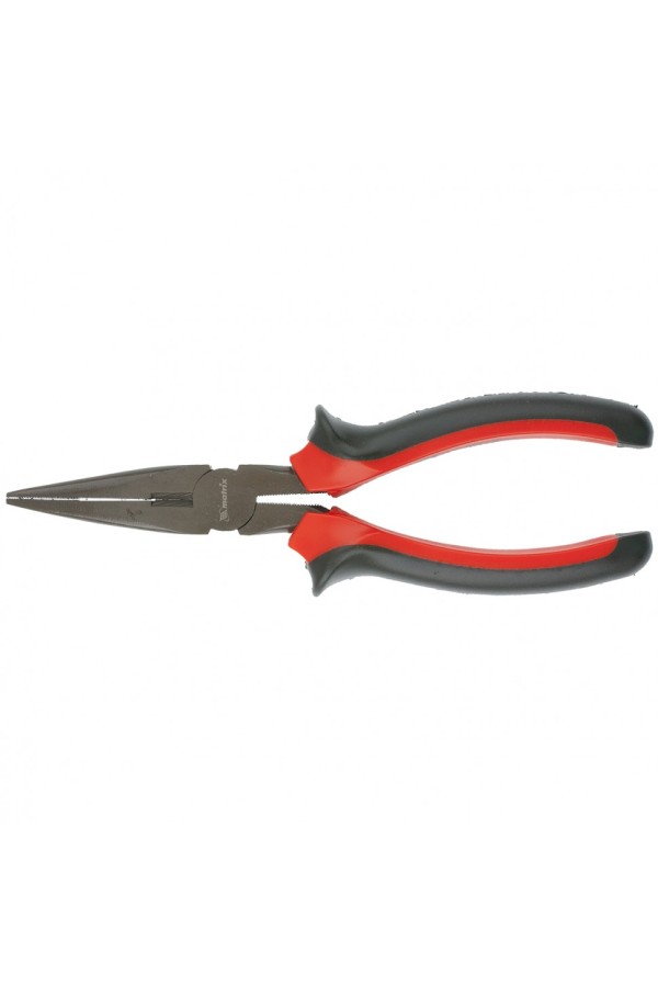 Длинногубцы прямые Black Nickel, 180 мм, двухкомпонентные рукоятки Matrix