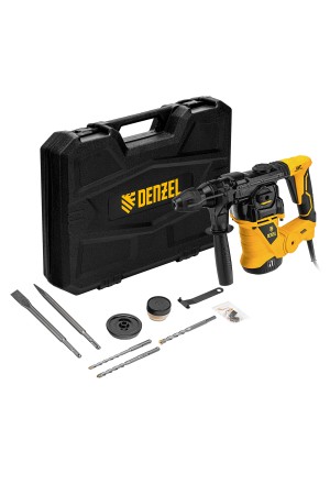 Перфоратор электрический RHV-1250-30, SDS-plus, 1250 Вт, 5 Дж, 3 плюс 1 режим Denzel
