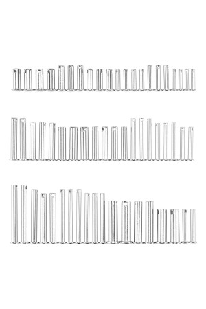 Набор штифтов с головкой и отверстием под шплинт, 60 предметов Сибртех