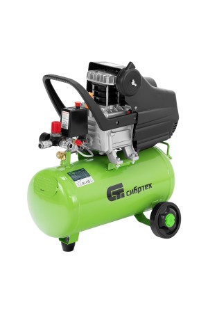 Компрессор воздушный КК-1100/22, 1, 1 кВт, 135 л/мин, 22 л, прямой привод, масляный Сибртех