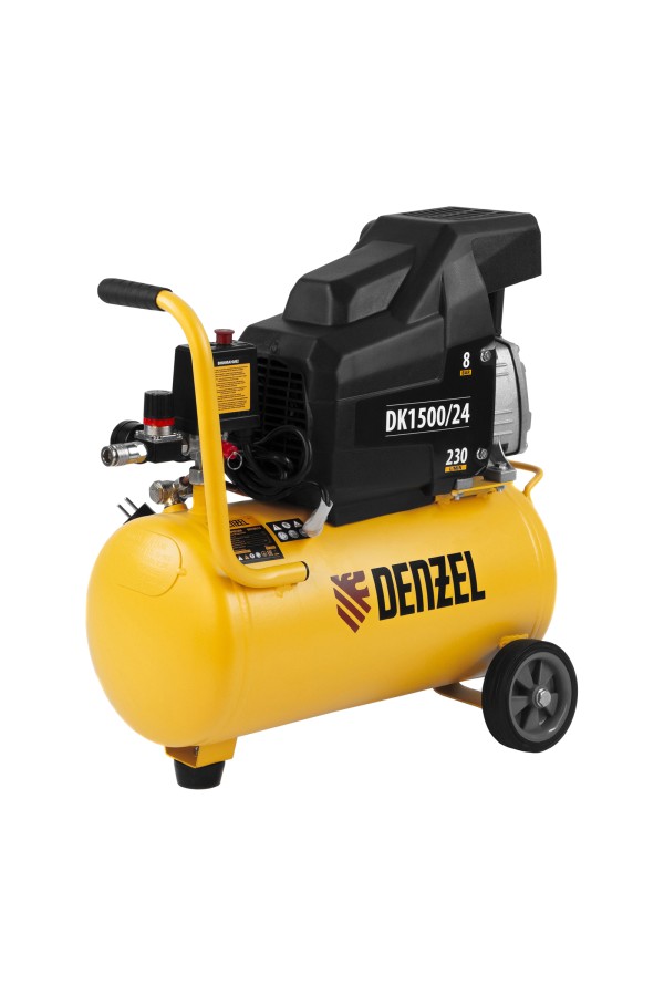 Компрессор воздушный DK1500/24, Х-PRO 1.5 кВт, 230 л/мин, 24 л Denzel