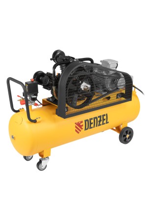 Компрессор воздушный BCW3000-T/100, ременный привод, 3.0 кВт, 100 литров, 520 л/мин Denzel