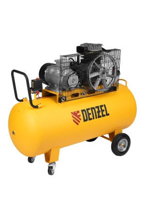 Компрессор воздушный BCI3000-T/200, ременный привод , 3.0 кВт, 200 литров, 530 л/мин Denzel