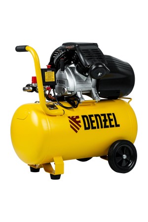 Компрессор воздушный DCV2200/50, прямой привод, 2.2 кВт, 50 литров, 380 л/мин Denzel