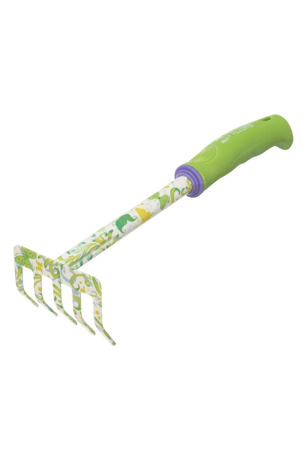 Грабли 5 - зубые, 85 х 310 мм, стальные, пластиковая рукоятка, Flower Green, Palisad