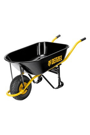 Тачка строительная, усиленная, объем 130 л, 230 кг, колесо 15х6.00-6 Denzel