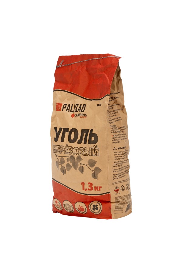 Уголь берёзовый, 1.3 кг Camping Palisad