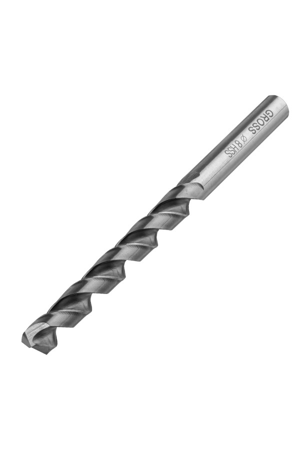 Сверло спиральное по металлу, 8 мм, HSS, 338 W Gross