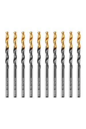 Сверло по металлу, 4,2 мм, HSS-Tin, Golden Tip, 10 шт. Denzel