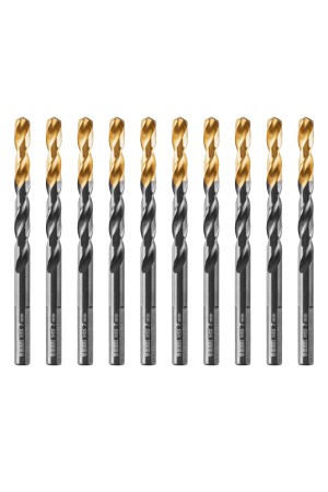 Сверло по металлу, 7 мм, HSS-Tin, Golden Tip, 10 шт. Denzel