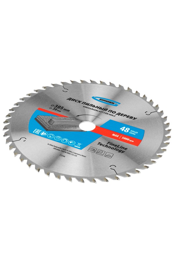 Пильный диск по дереву 305 x 30 x 48Т Gross