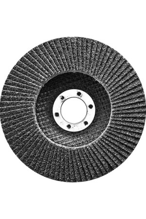 Круг лепестковый торцевой, конический, Р 24, 180 х 22.2 мм Сибртех