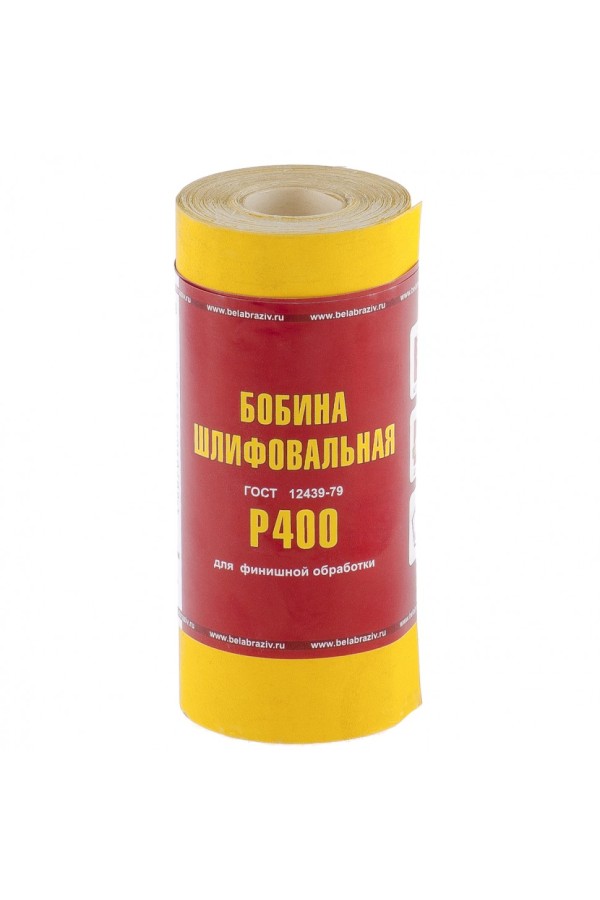 Шкурка на бумажной основе, LP41C, зернистость Р 400, мини-рулон 115 мм х 5 м, 