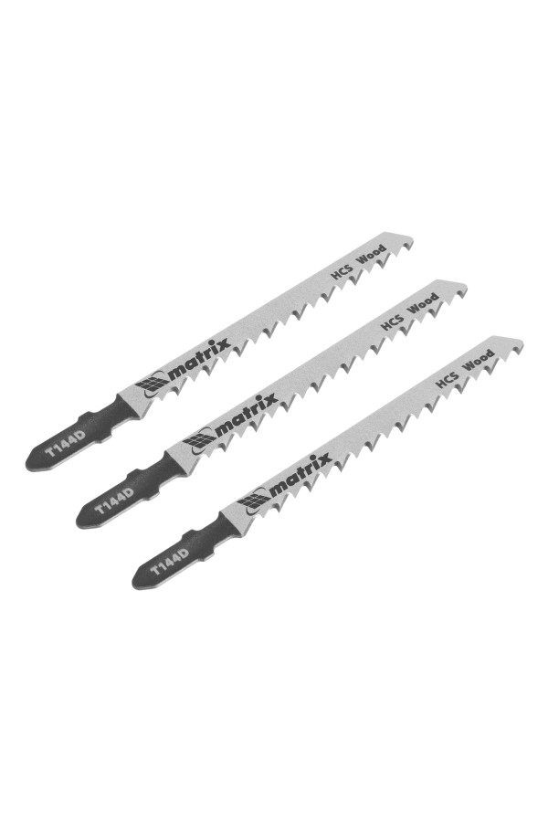 Полотна для электролобзика по дереву, 3 шт, T144D, 75 х 4 мм, HCS Matrix Professional