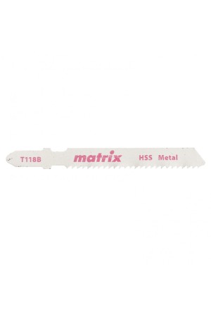 Полотна для электролобзика  по металлу, 3 шт, T118B, 50 x 2 мм, HSS Matrix