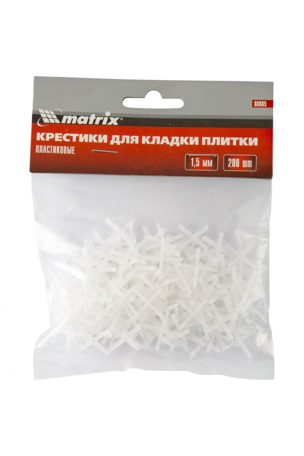 Крестики, 1.5 мм, для кладки плитки, 200 шт Matrix