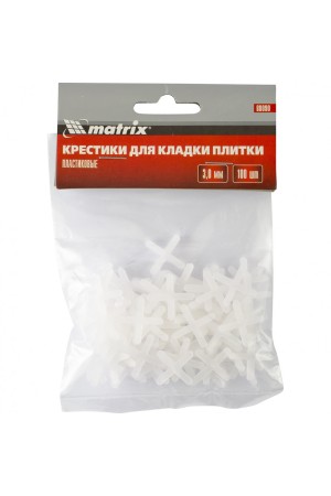 Крестики, 3.0 мм, для кладки плитки, 100 шт Matrix