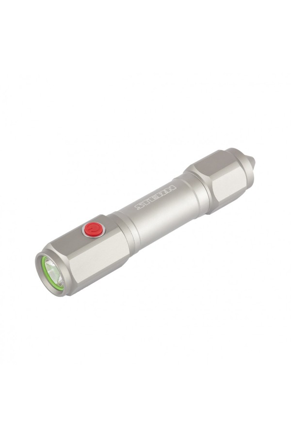 Фонарь автомобильный спасатель, 1 W Led, встроеное лезвие, молоток, 3 режима: 100-50-строб, 3 х ААА Stern