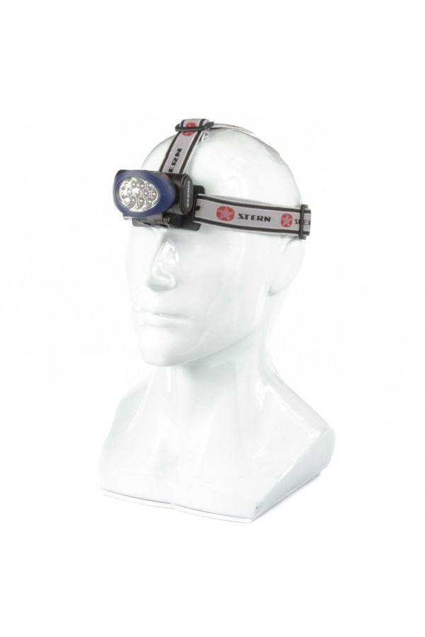 Фонарь наголовный, светодиодный, 3 режим, 10 Led, 3 х ААА Stern