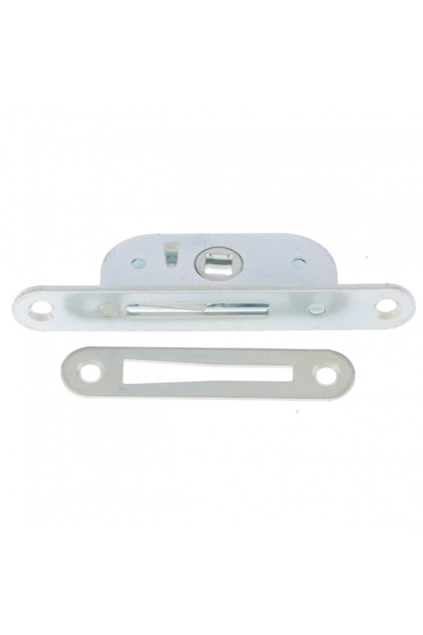 Завертка врезная ЗР2-2 с планкой, цинк, 5 шт, (Металлист)