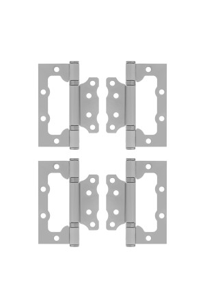 Петля накладная ПНУ-100, белая, 4 шт, (Металлист) Россия