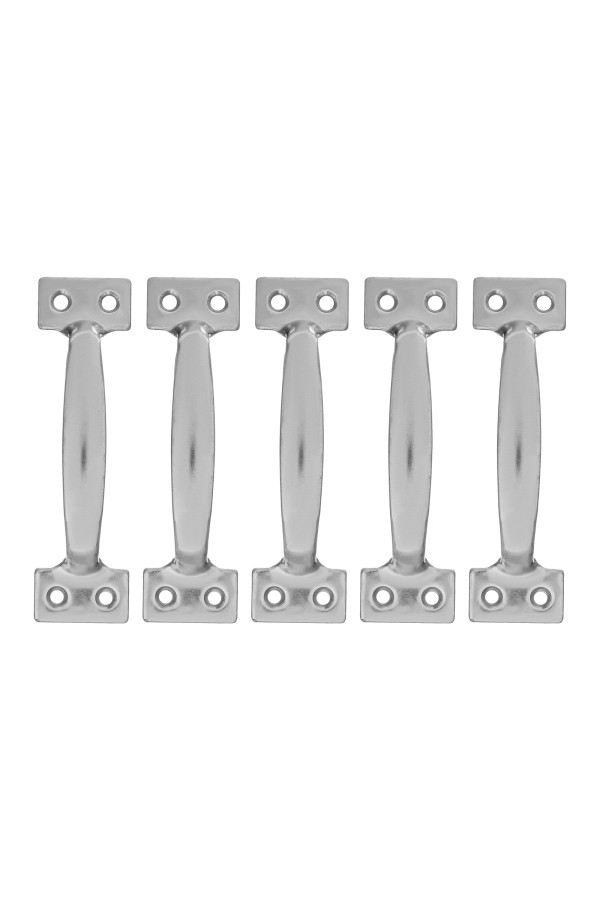 Ручка-скоба РС-120 цельнотянутая, цинк, 5 шт, (Металлист)