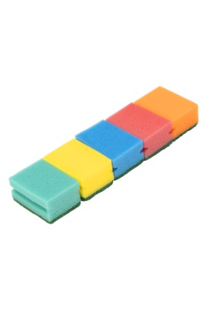 Губки для посуды профильные Comfort, 87 x 65 x 40 мм, 5 шт., Home Palisad