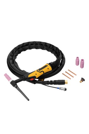 Горелка сварочная TIG WP26, разъем 2 пина, 3 метра Denzel
