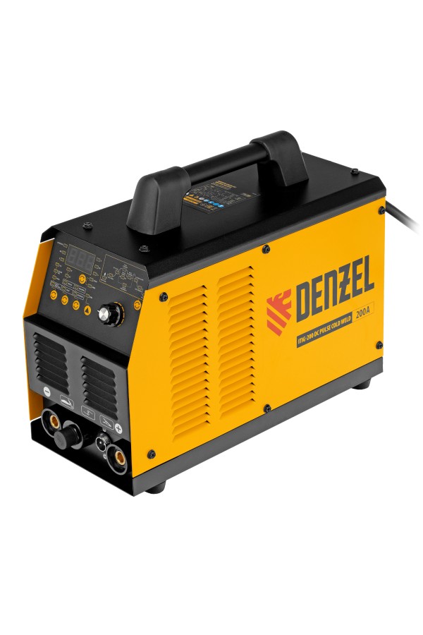 Аппарат инвертор. аргонодуговой сварки ITIG-200 DС Pulse Cold Weld, 200 А, ПВ 60% Denzel