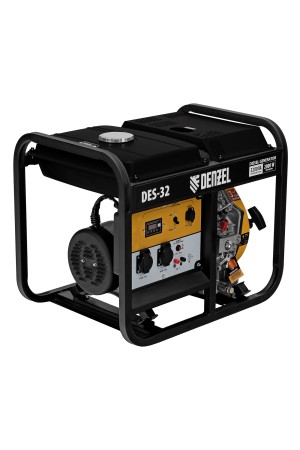 Генератор дизельный DES-32, 3,2 кВт, 230 В, 11 л, ручной стартер Denzel