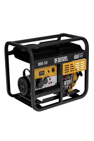 Генератор дизельный DES-55, 5,5 кВт, 230 В, 11 л, ручной стартер Denzel