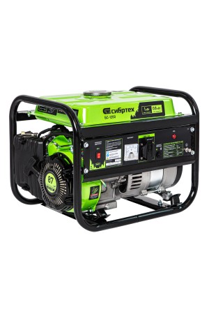 Генератор бензиновый БС-1200, 1 кВт, 230 В, четырехтактный, 5.5 л, ручной стартер Сибртех