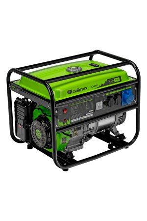 Генератор бензиновый БС-8000, 6,6 кВт, 230В, четырехтактный, 25 л, ручной стартер Сибртех