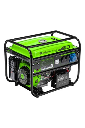 Генератор бензиновый БС-6500Э, 5.5 кВт, 230В, четырехтактный, 25 л, электростартер Сибртех