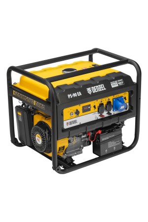 Генератор бензиновый PS 90 EA, 9.0 кВт, 230В, 25 л, коннектор автоматики, электростартер Denzel