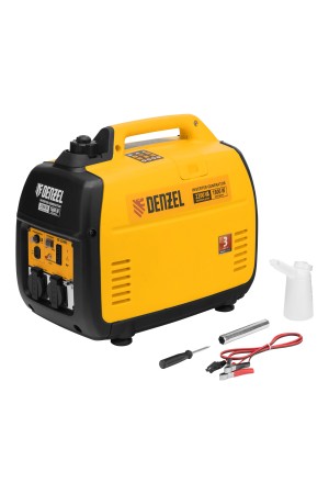 Генератор инверторный GT-2200iS, 2.2 кВт, 230 В, бак 4 л, закрытый корпус, ручной старт Denzel