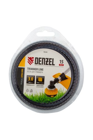 Леска для триммера двухкомпонентная зубчатый квадрат, 3,0мм х 15м, блистер EXTRA CORD// Denzel