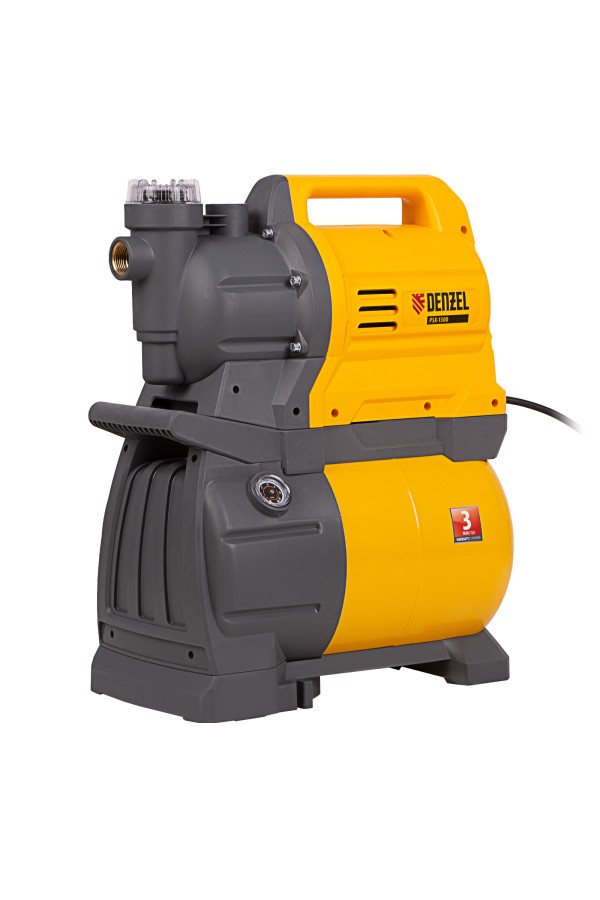 Насосная станция PSХ1300, Х-Pro, 1300 Вт, 4500 л/ч, ресивер 24 л, подъем 48 м Denzel